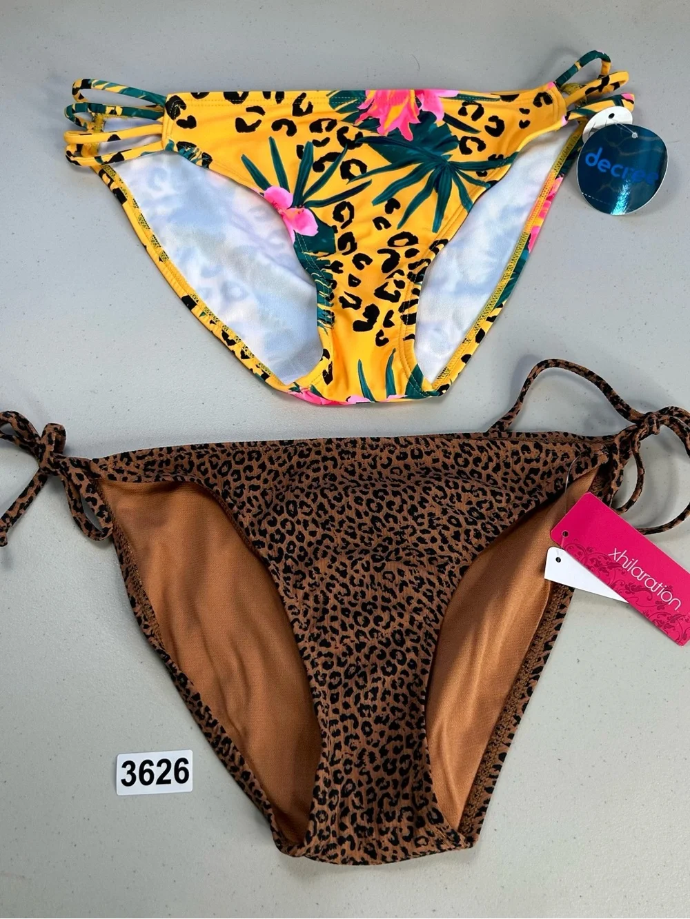 Xhilaration Juniors Medium Animal Print String Hipster Bikini Bottom